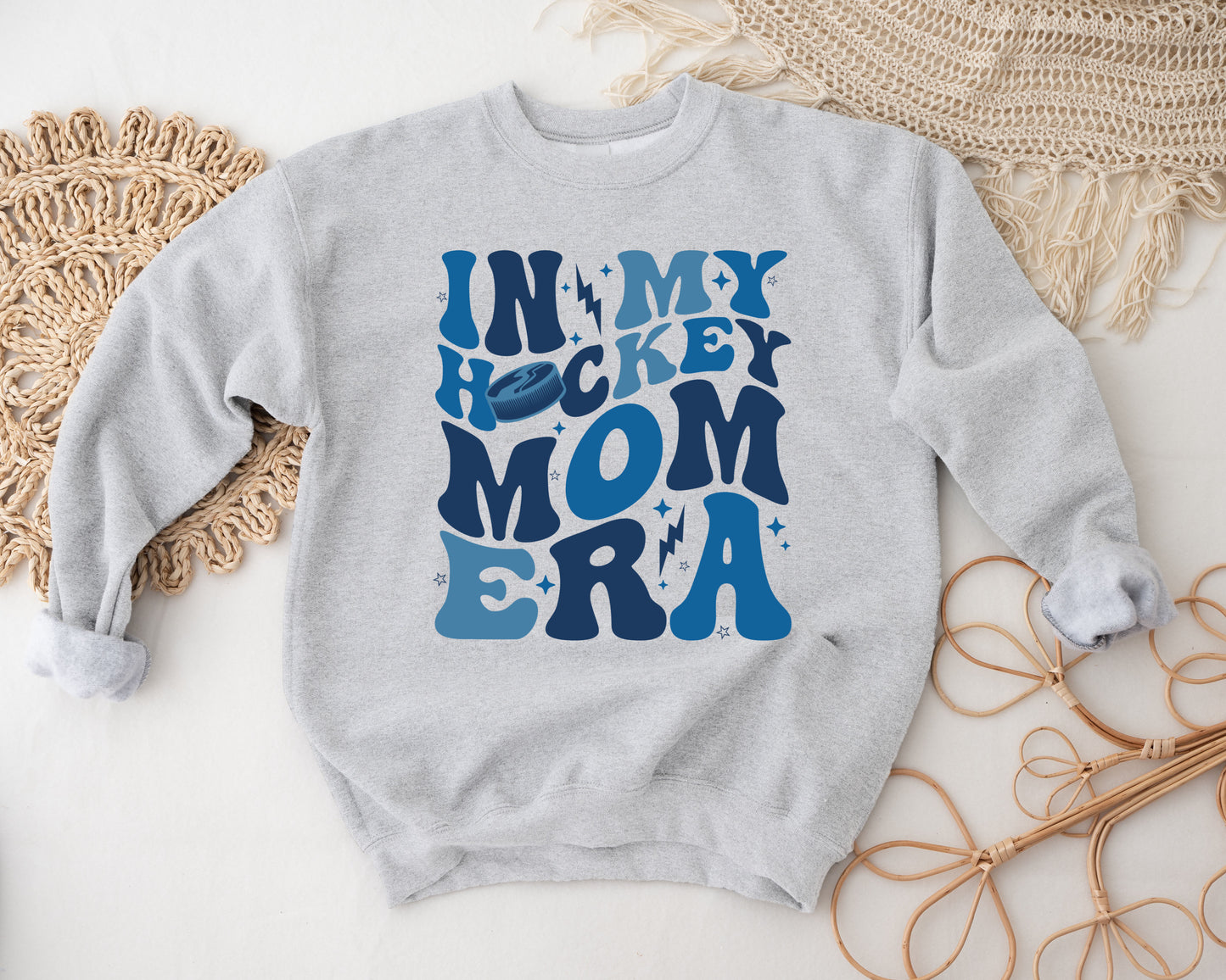 Hockey Mom Era Crewneck Sweatshirt