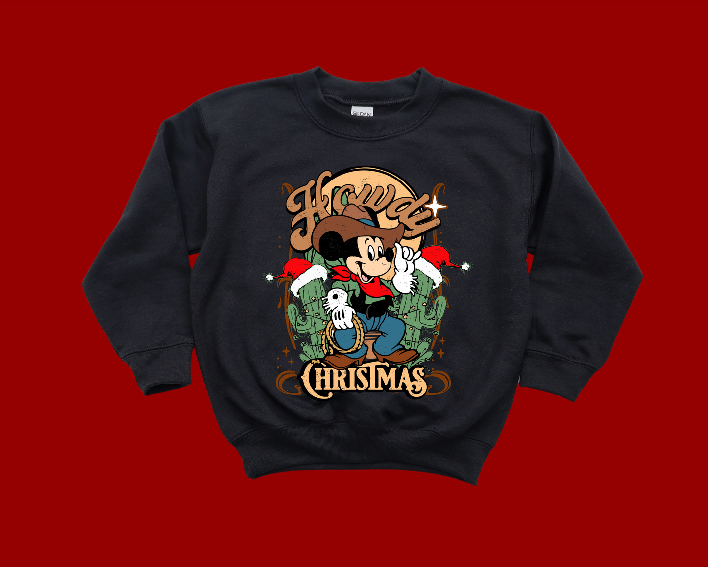 KIDS Howdy Christmas Crewneck Sweatshirt