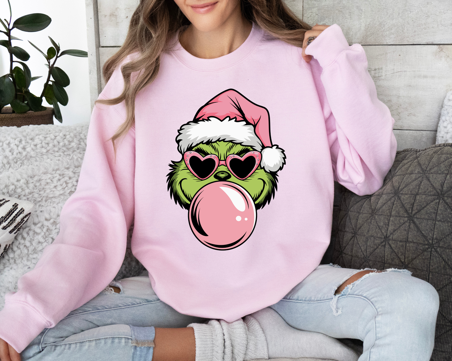 Bubblegum Grinch Sweatshirt