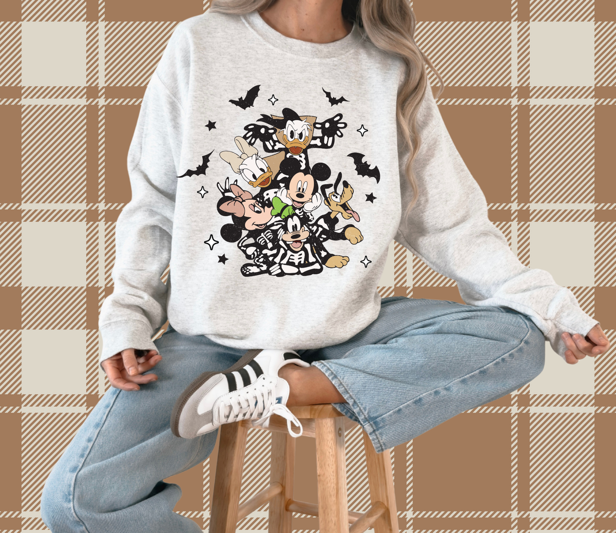 Mickey Skeletons Crewneck Sweatshirt