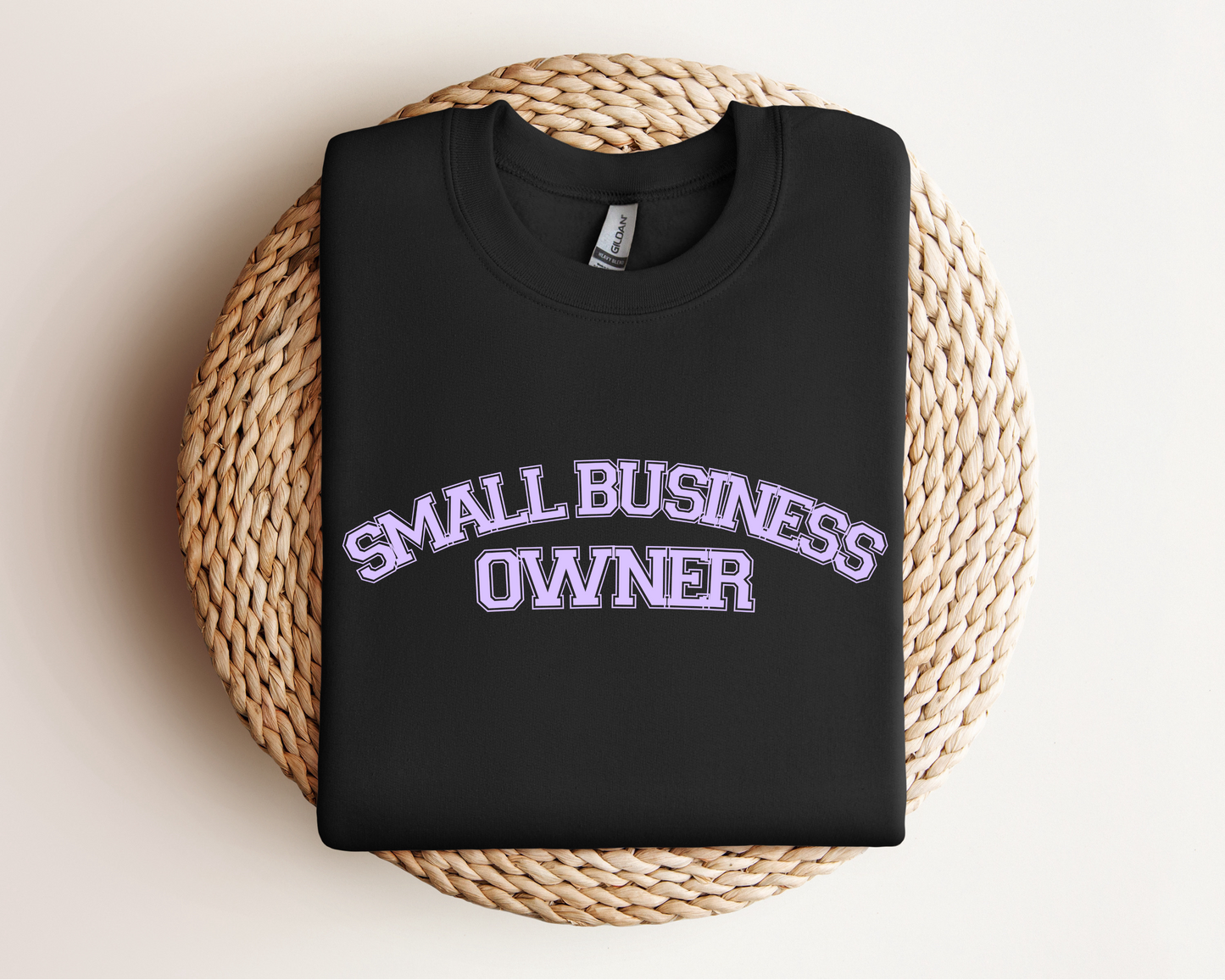 Small Business Owner Collegiate Crewneck Sweatshirt