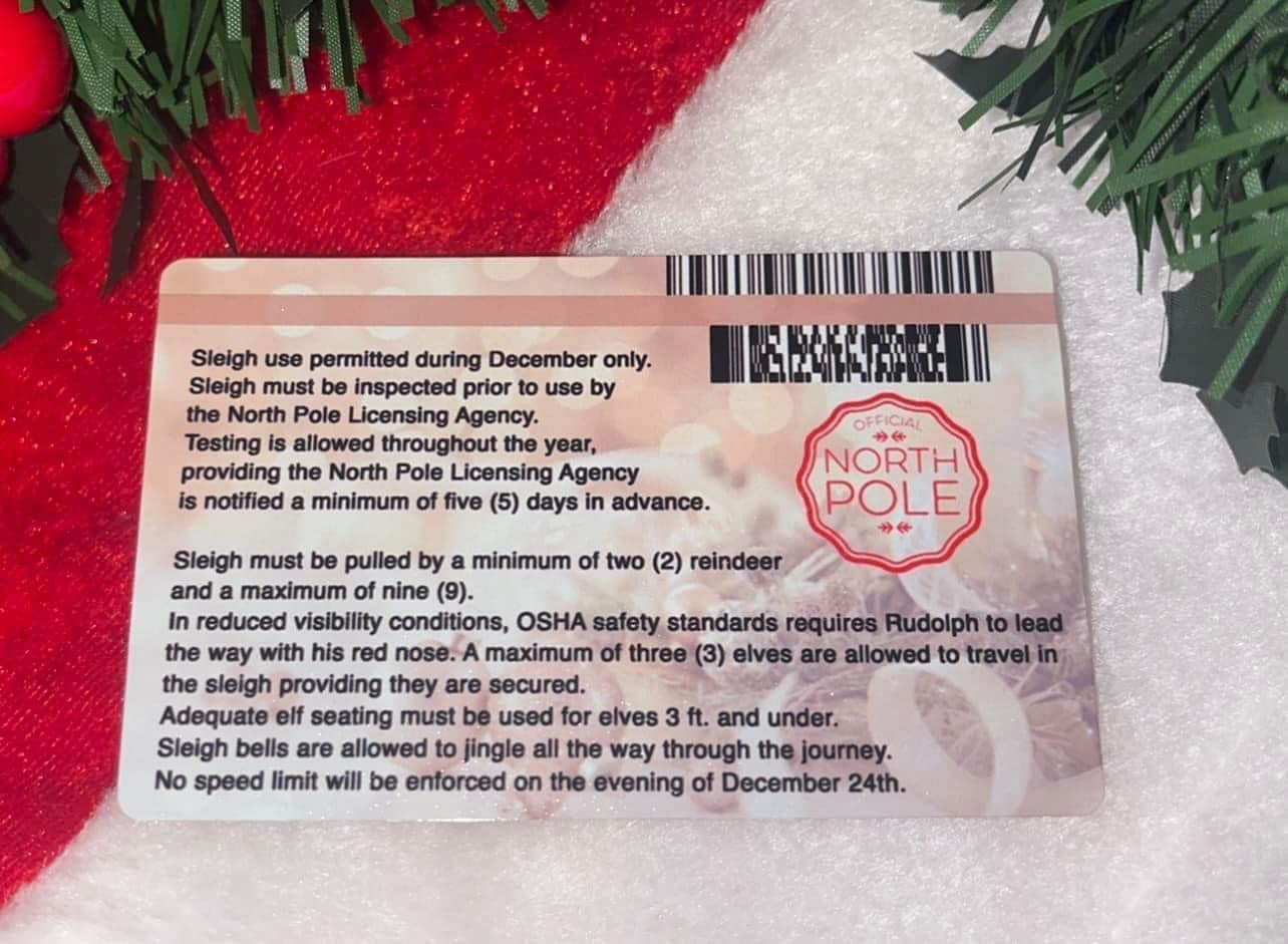Santa's Sleigh License