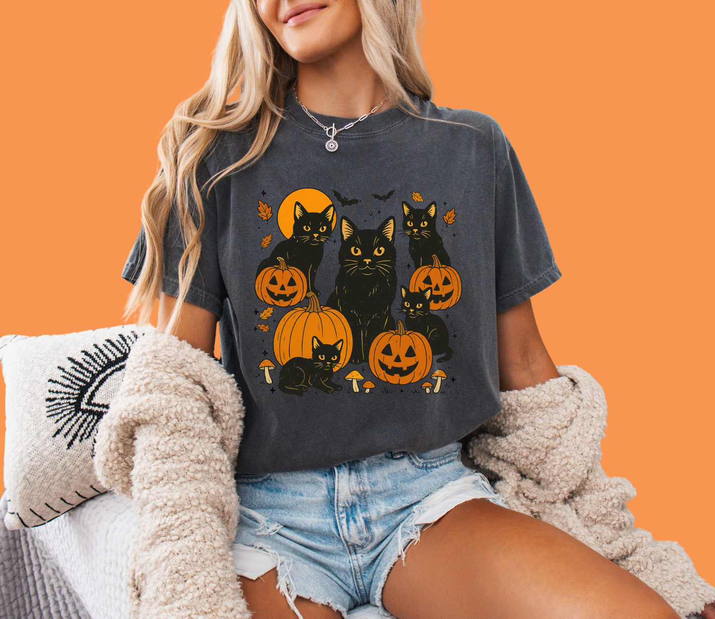 Black Cats Halloween Tee