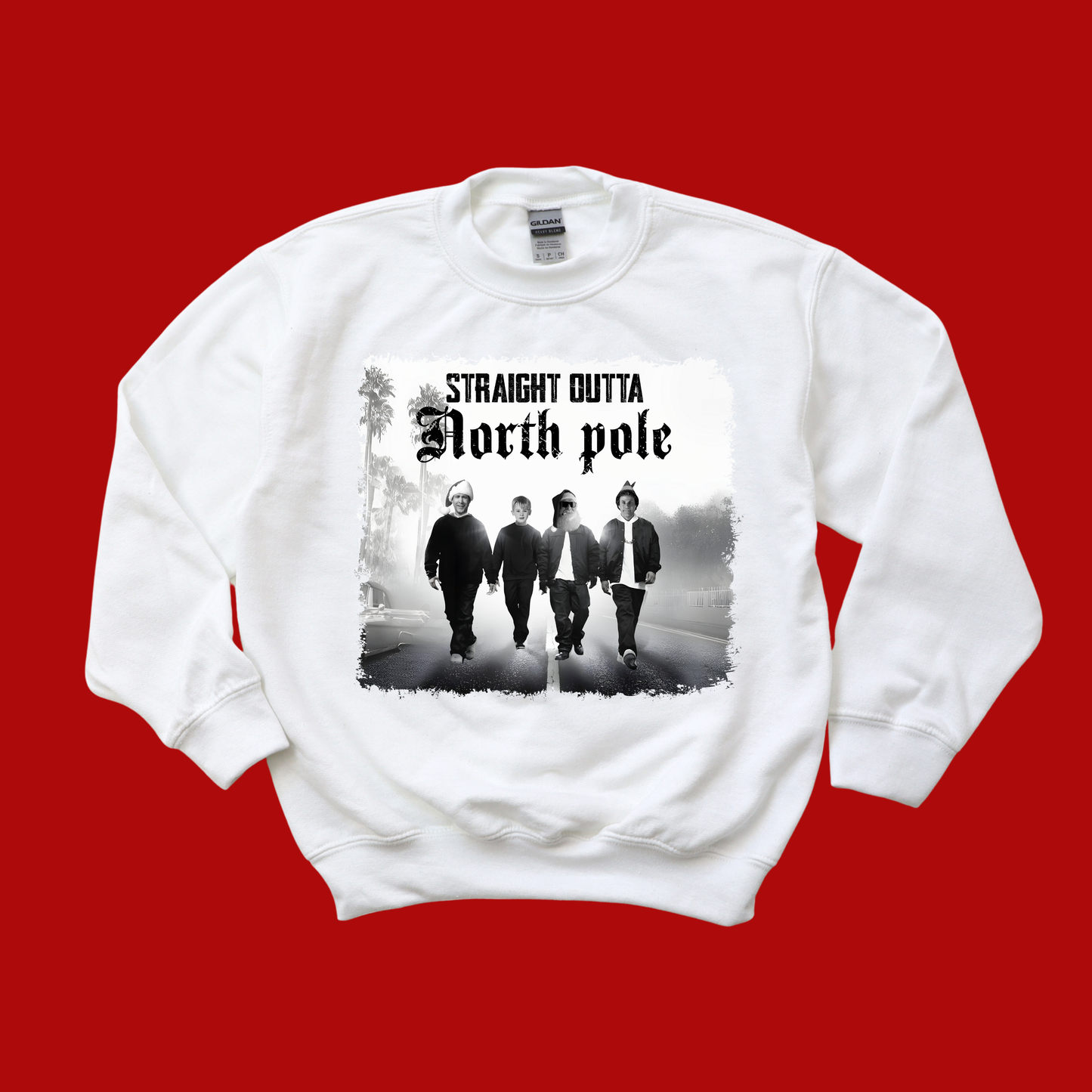 Straight Outta North Pole Christmas Sweatshirt