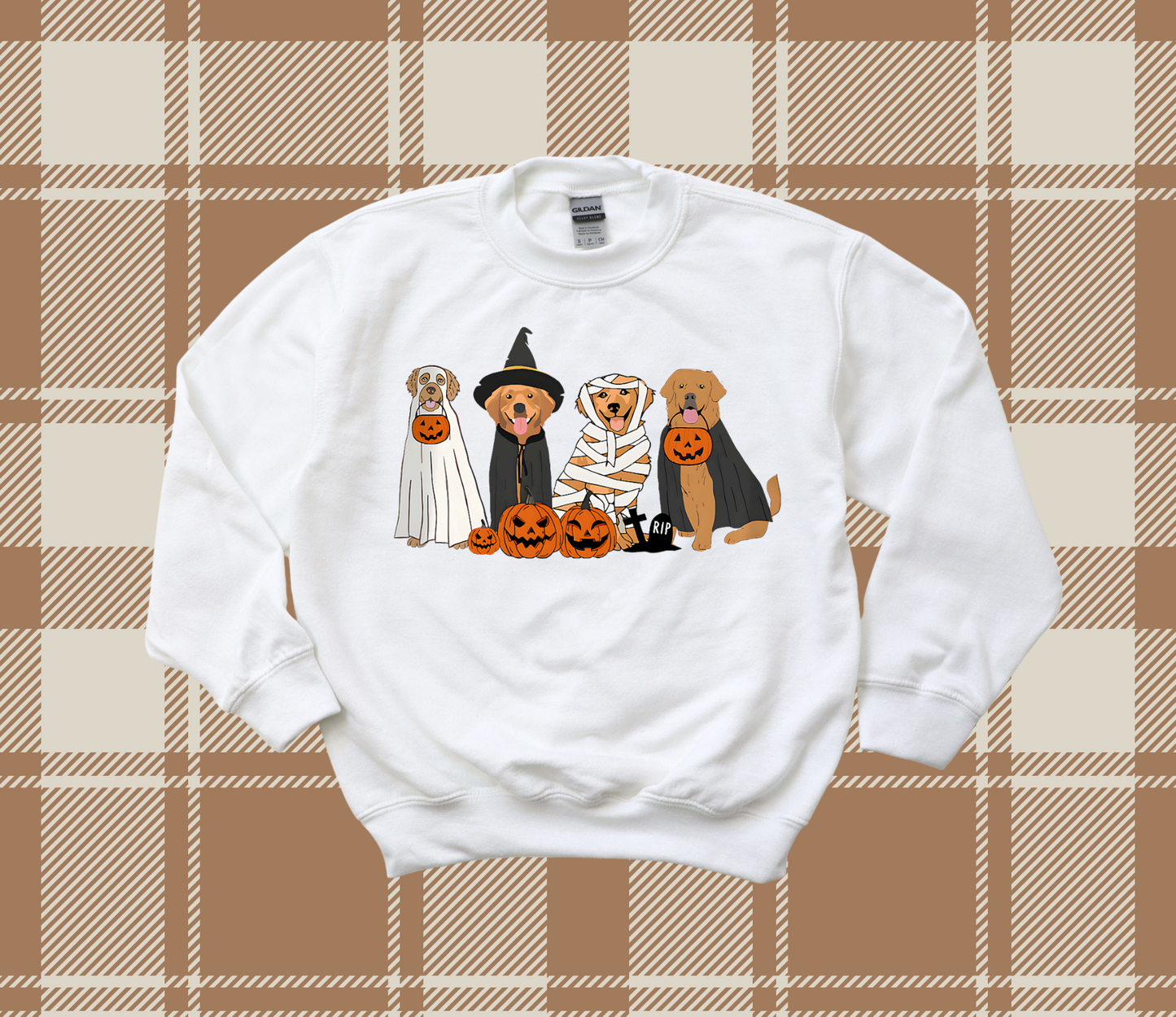 Halloween Goldens Crewneck Sweatshirt