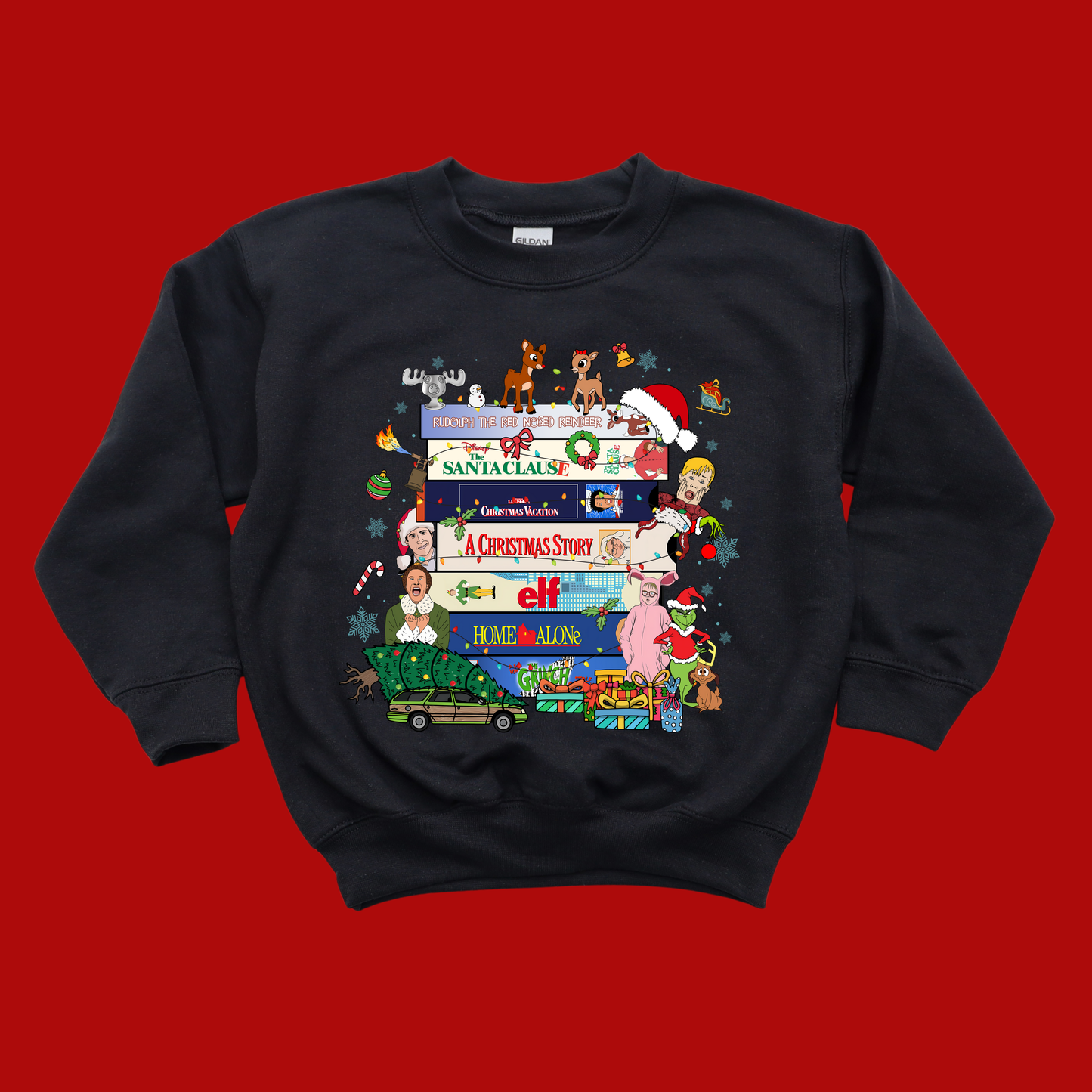 Retro Christmas Movies Sweatshirt