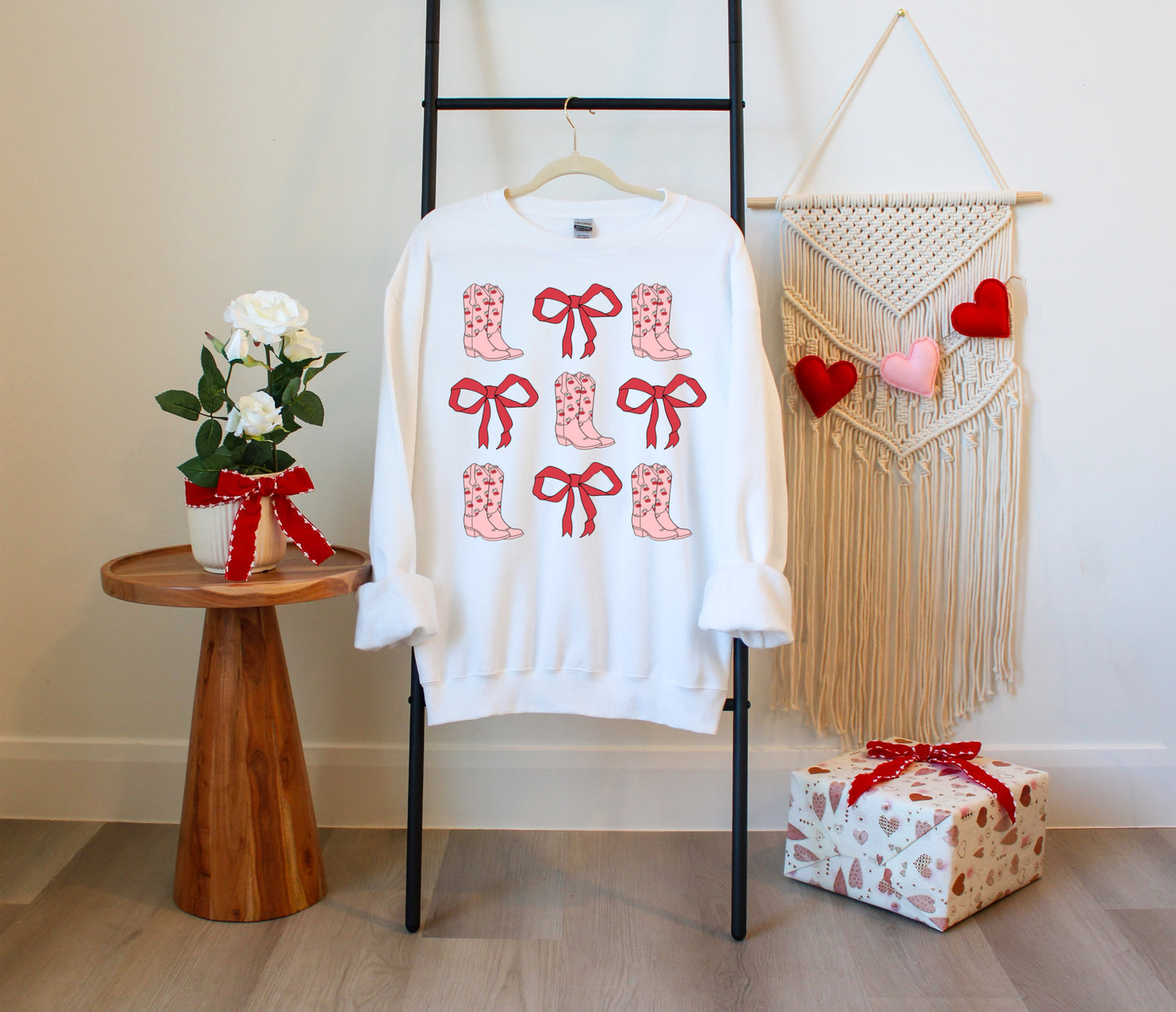 Bows & Cowboy Boots Crewneck Sweatshirt