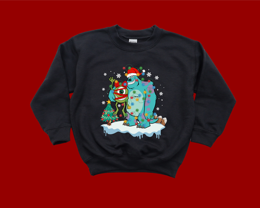 KIDS Christmas Monsters Crewneck Sweatshirt
