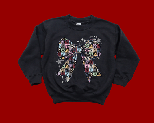 KIDS Eras Bow Crewneck Sweatshirt