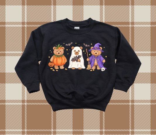Trick Or Treat Teddy Crewneck Sweatshirt