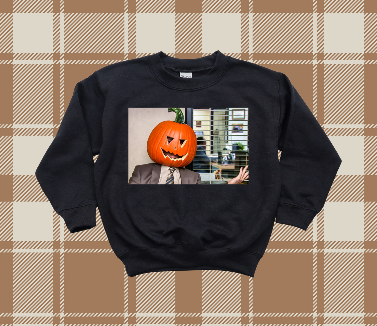 Pumpkin Head Dwight Crewneck Sweatshirt
