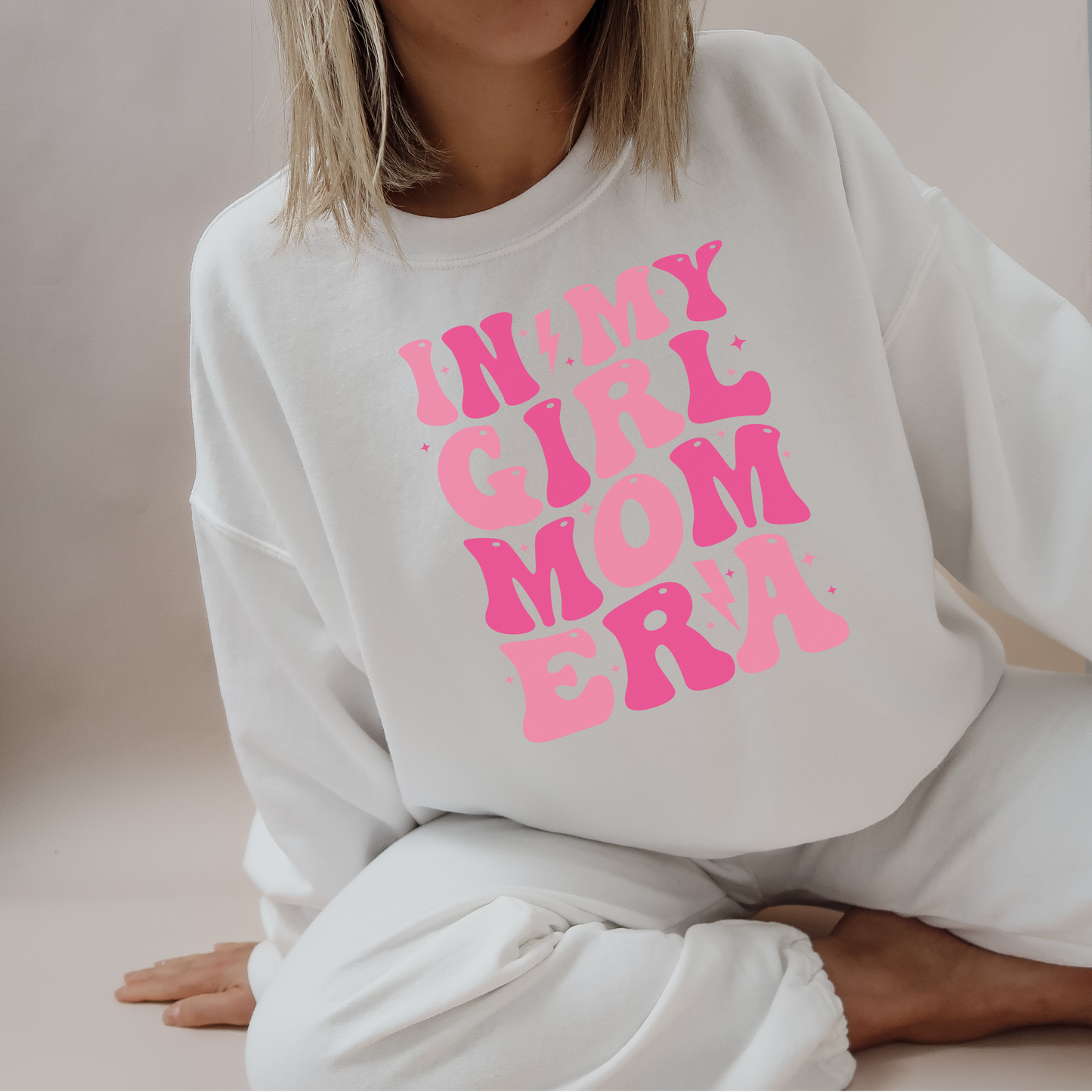 Girl Mom Era Crewneck Sweatshirt