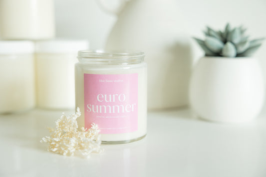 Euro Summer Coconut Soy Candle | Bum Bum Cream Scent