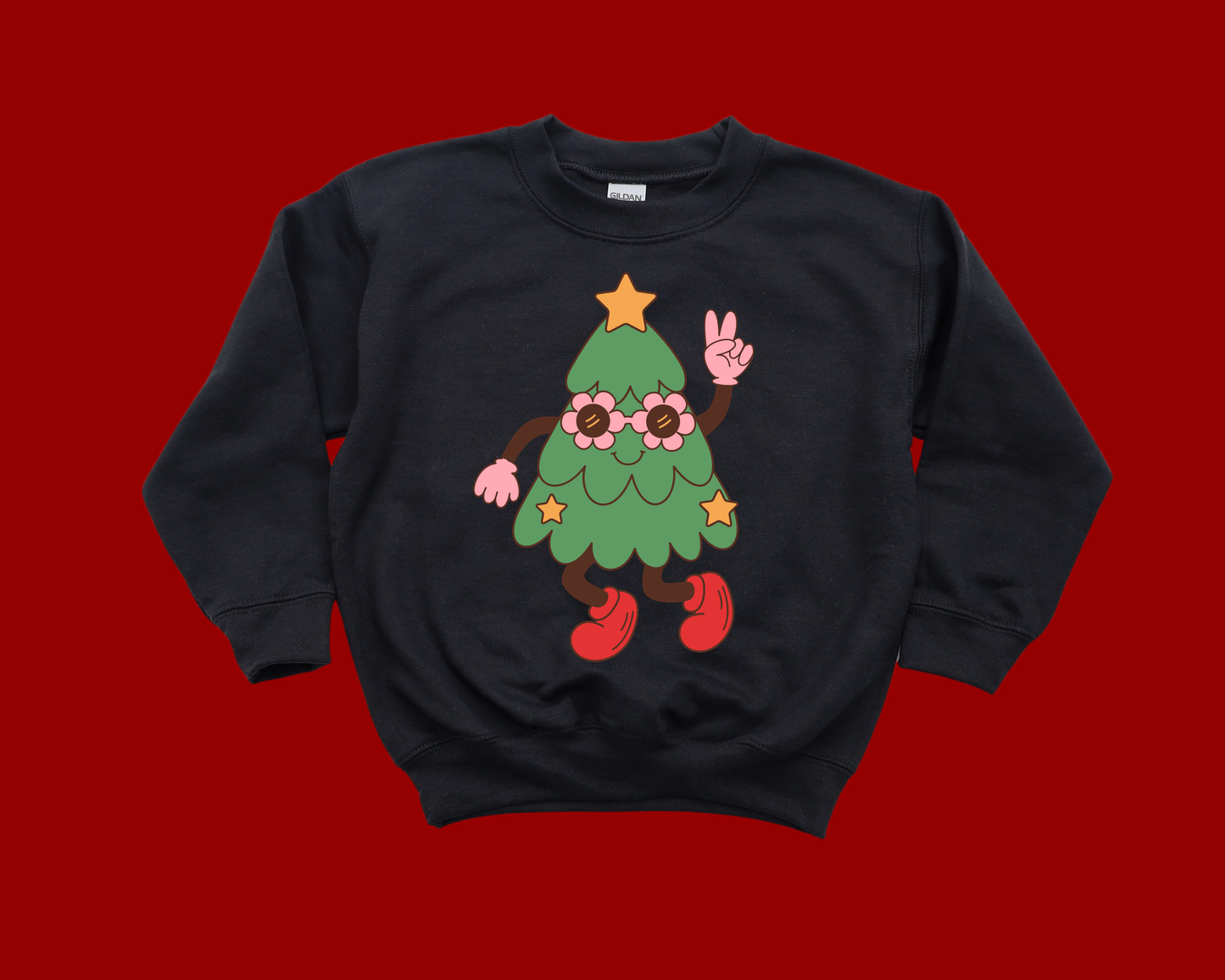 KIDS Groovy Tree Crewneck Sweatshirt