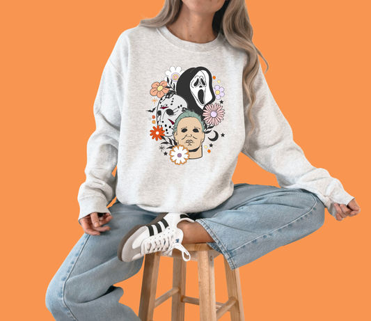Scary Cute Halloween Crewneck Sweatshirt