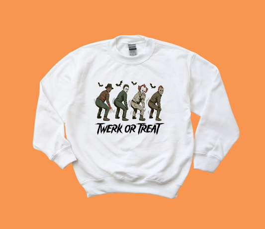 Twerk Or Treat Halloween Crewneck Sweatshirt