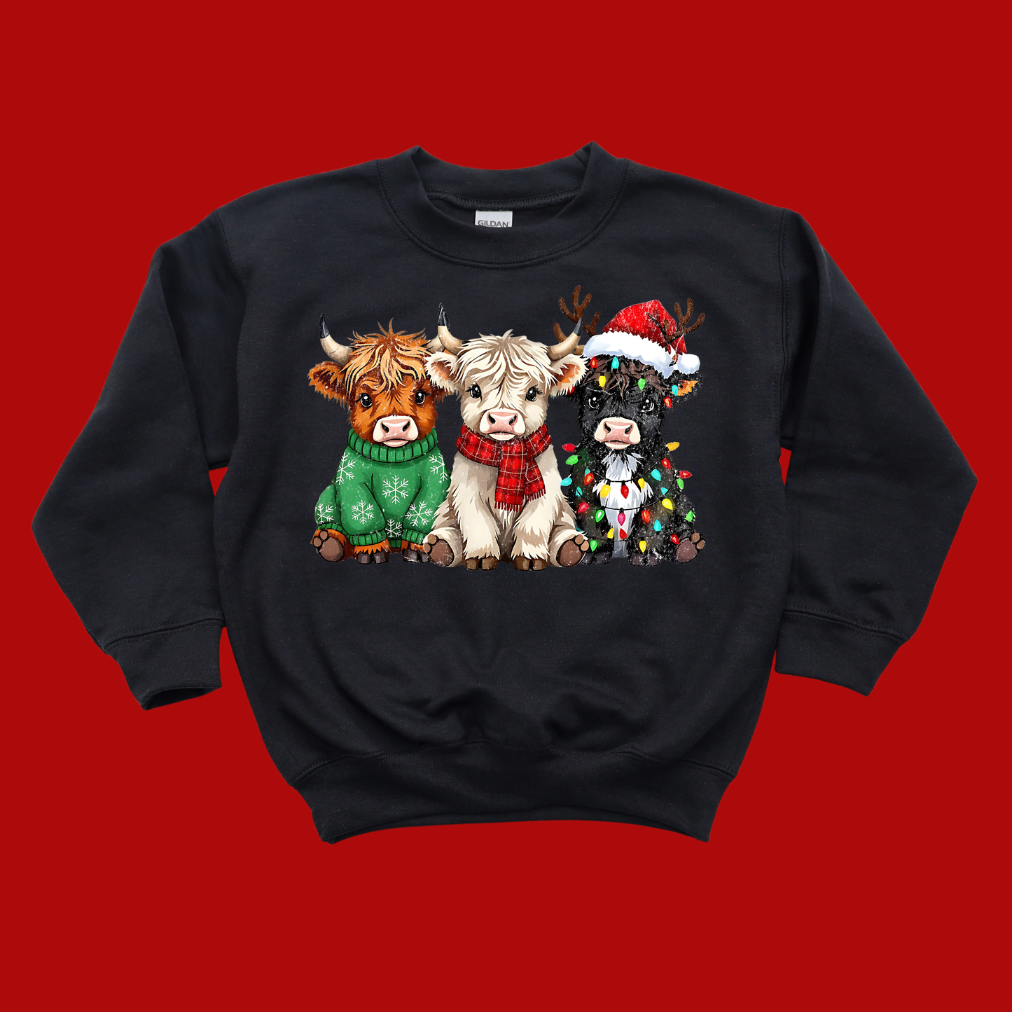 Highland Cows Christmas Sweatshirt