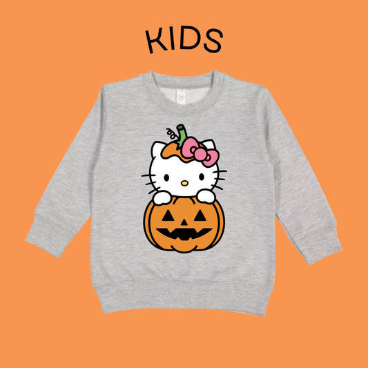 KIDS Halloween Kitty Sweatshirt
