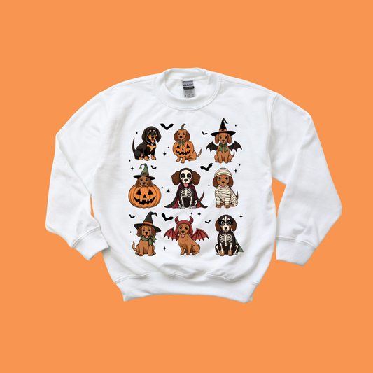 Doggo Halloween Crewneck Sweatshirt