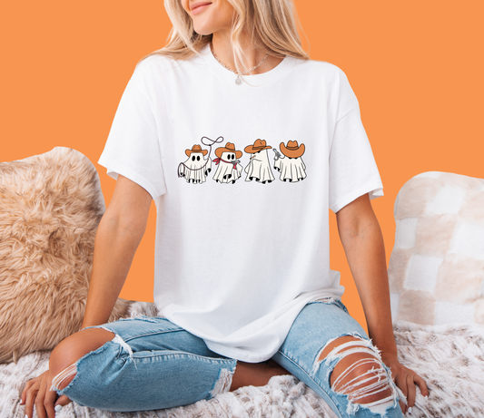 Cowboy Ghosts Halloween Tee