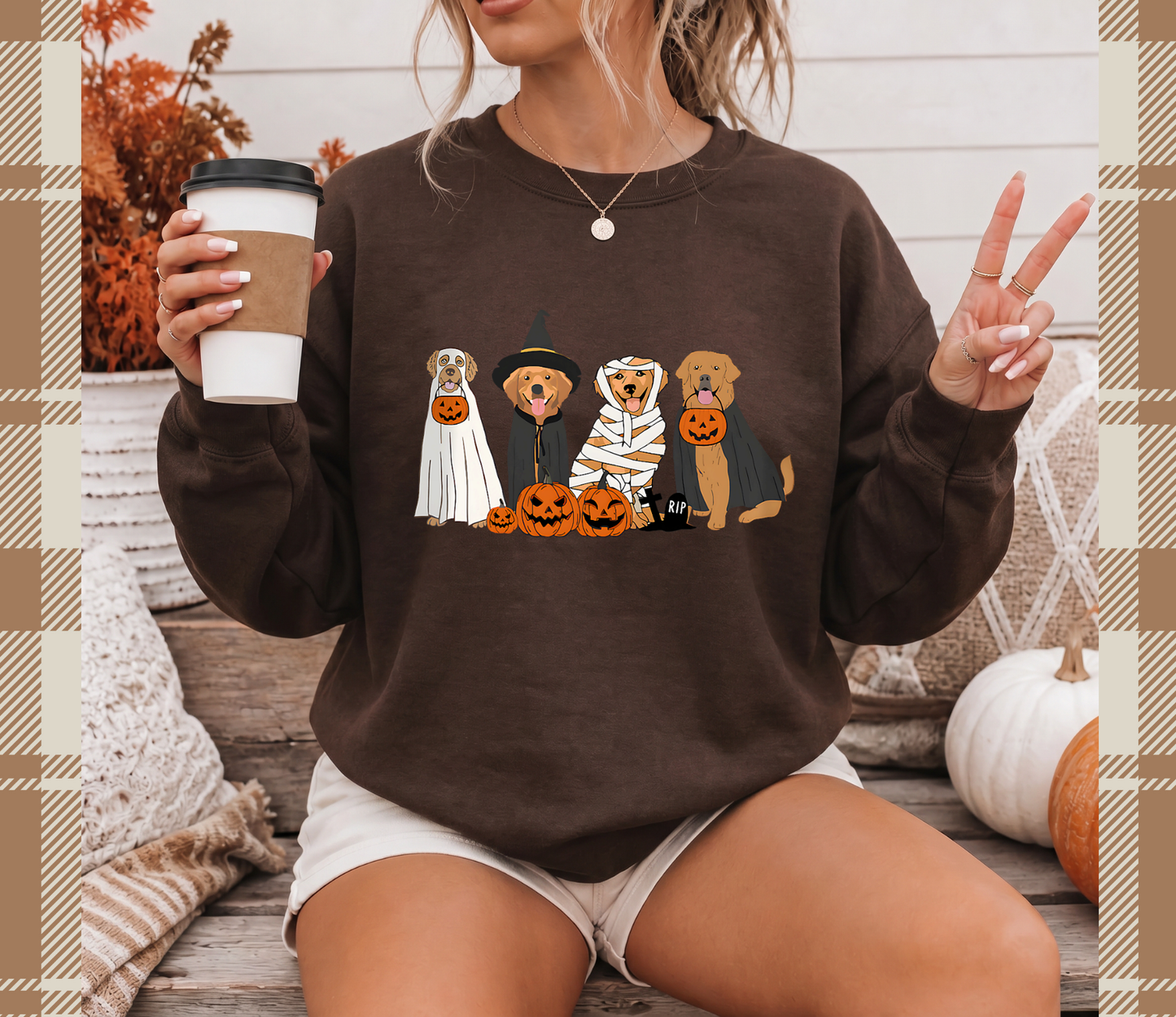 Halloween Goldens Crewneck Sweatshirt