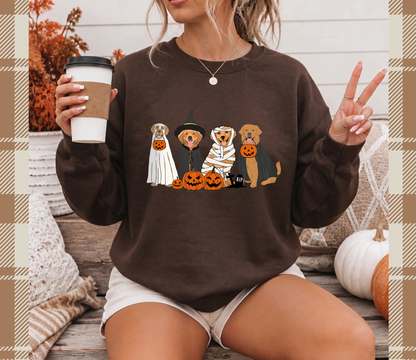 Halloween Goldens Crewneck Sweatshirt