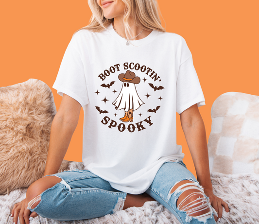 Boot Scootin' Spooky Halloween Tee
