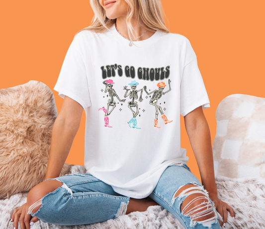 Lets Go Ghouls Halloween Tee