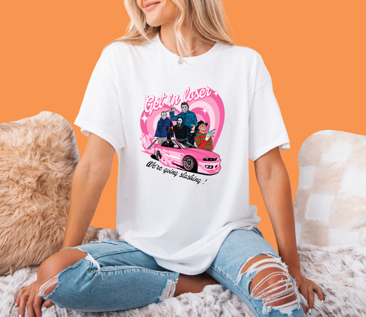 Get In Loser Halloween Tee