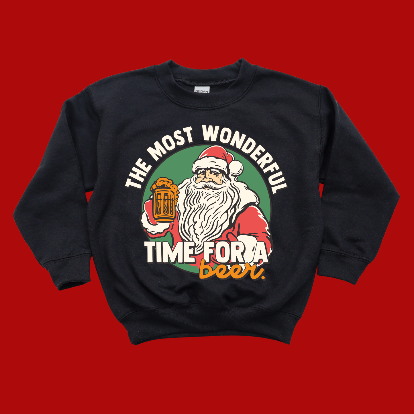 Wonderful TIme For A Beer Christmas Sweatshirt