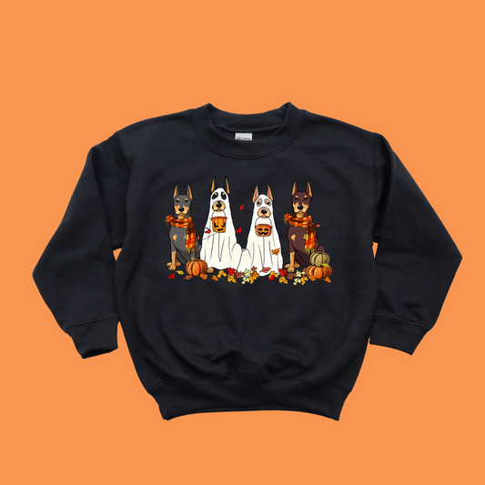 Doberman Halloween Crewneck Sweatshirt